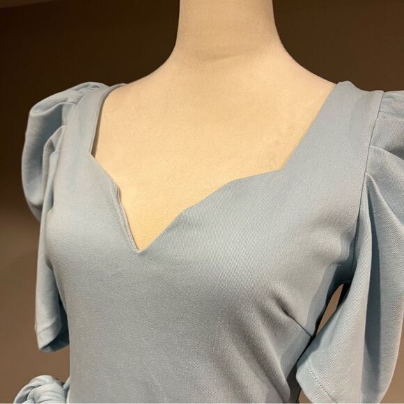 Fashion Nova Nothing Sweeter Romper Light Blue size small - Picture 3 of 15